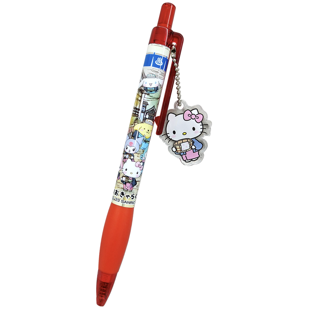 サンリオキャラクターズ温泉アクリルパーツ付ボールペン ハロー サンリオキャラクターズ温泉アクリルパーツ付ボールペン ハロー