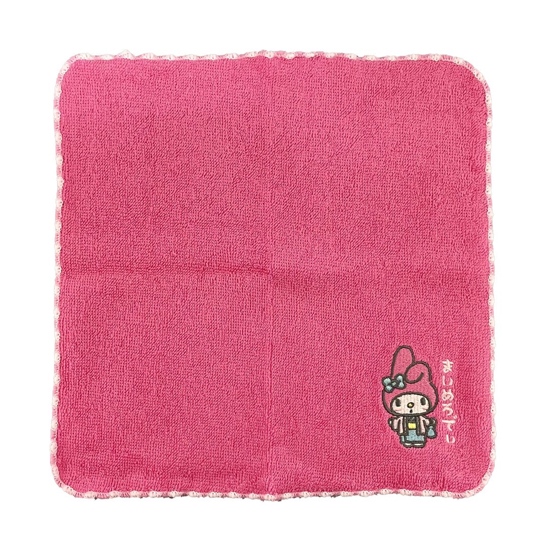 サンリオキャラクターズ 温泉刺繍タオル浴衣 マイメロディ・濃ピンク