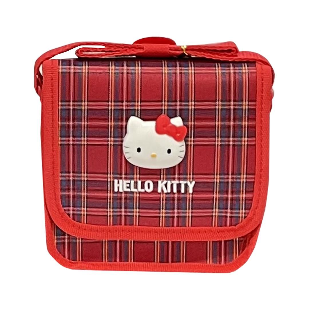 ハローキティ チェック柄ショルダー角(レッド)/あすなろ舎WEB SHOP ハローキティ チェック柄ショルダー角(レッド)/あすなろ舎WEB SHOP