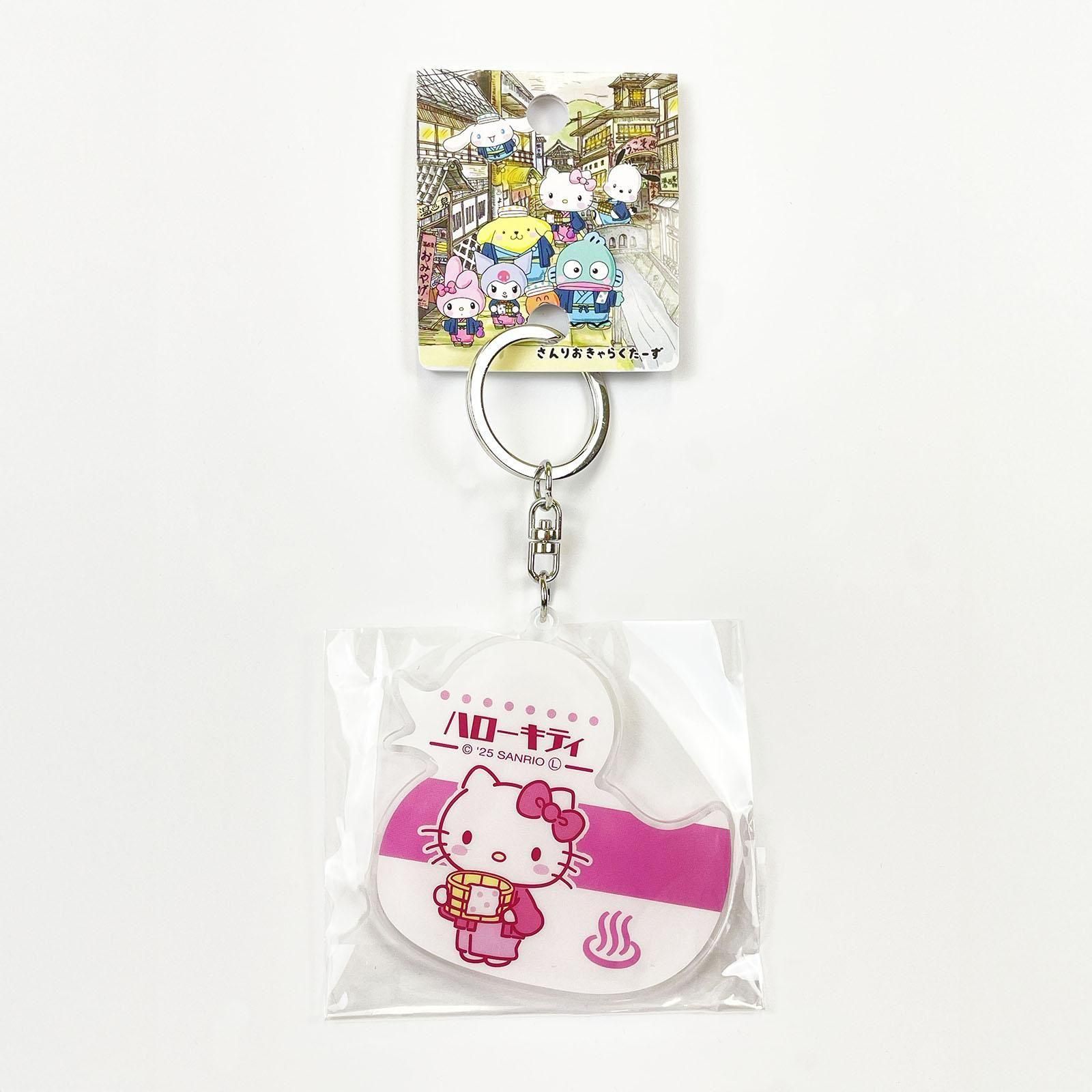 サンリオキャラクターズ温泉 あひる ハローキティ アクリル