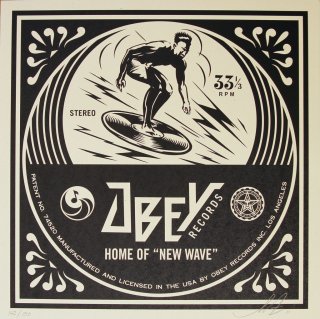OBEY NEW WAVE SURFER ALBUM COVER PRINT