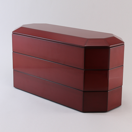 八角重 三段 本朱 輪島 蔦屋漆器店オンラインショップ