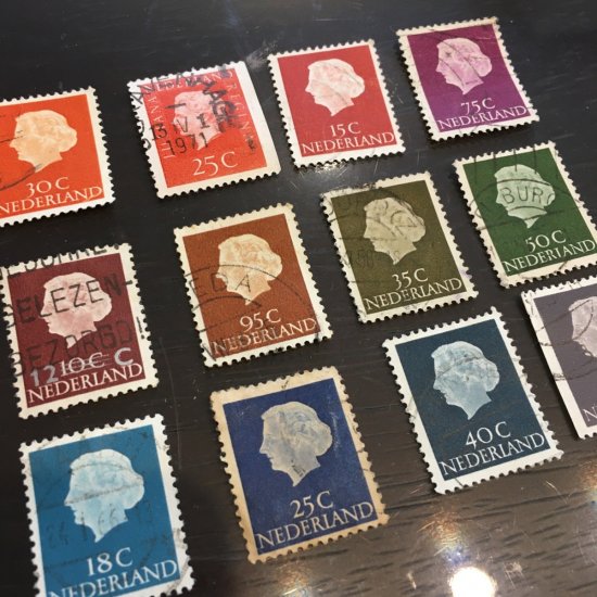418 未使用 海外切手 オランダ イラスト切手-商品の画像