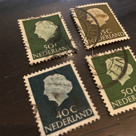使用済み切手(オランダ) １２枚 - 紙モノ・雑貨の専門店 Atelier Yoco