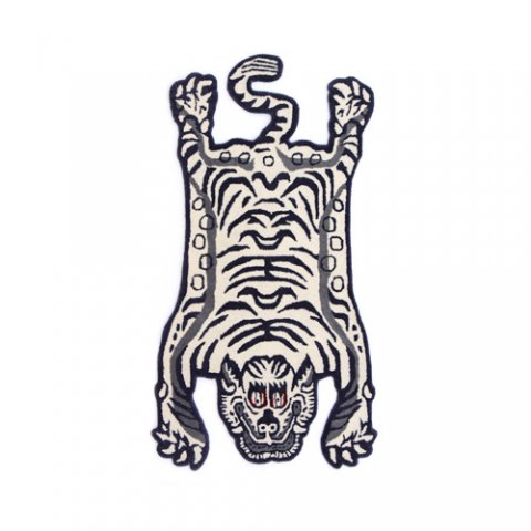 Tibetan Tiger Rug “White / Small”