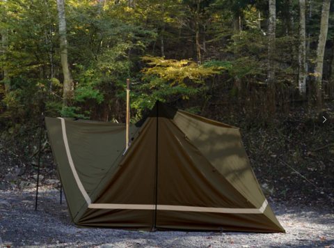 《秋のキャンプシーズンテント買い替え応援セール！！》YOKA CABIN（ダークカーキ）《本体・ポールセット》￥81,950→￥57,365　30%OFF！！