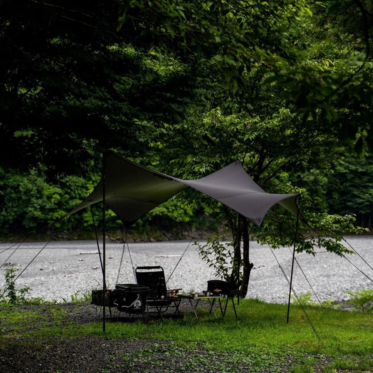 ヘキサグラムタープ - Outdoor Shop Burn Freely ヘキサグラムタープ - Outdoor Shop Burn Freely