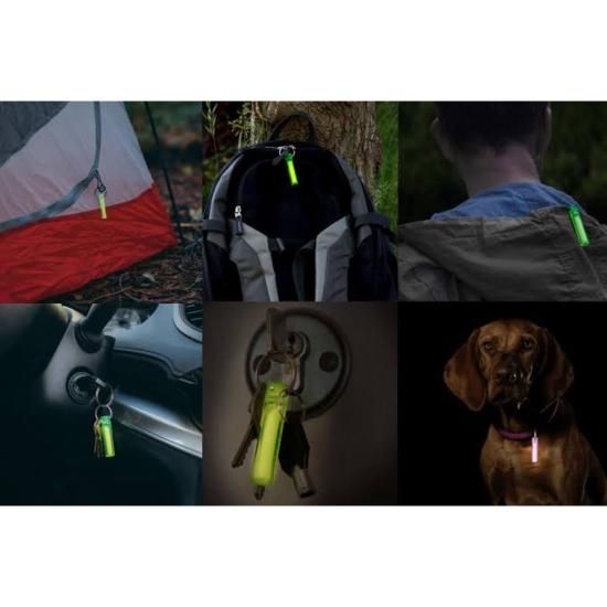 ナイグロー：蓄光キーホルダー | 夜のテントのジッパーどこにある問題