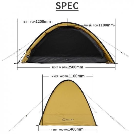 X ONE | HILLS FIELDソロテント - Outdoor Shop Burn Freely