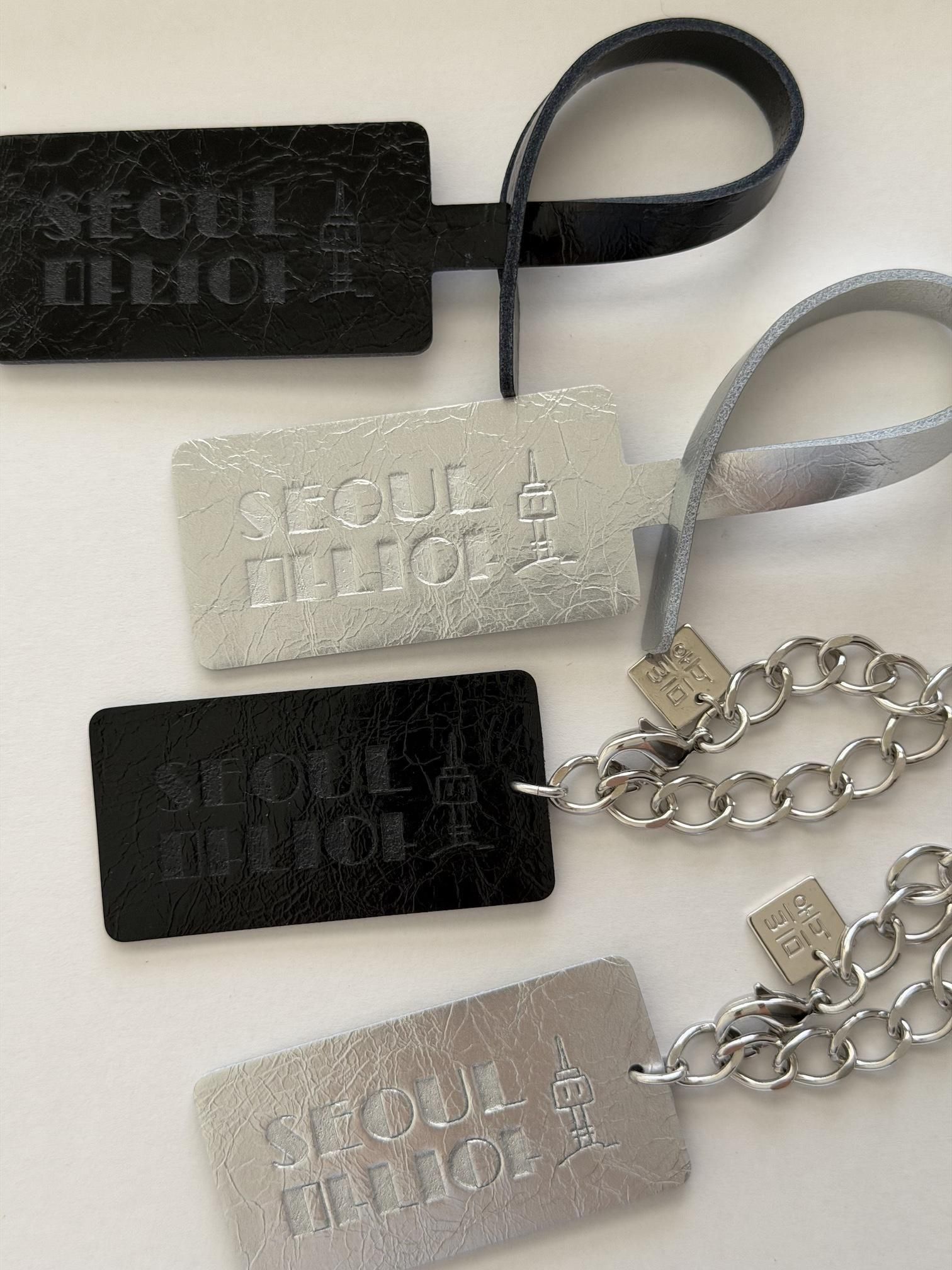 SEOUL MANIA 本革・タグ＆チャーム【ポスト投函便可】 - hime shop