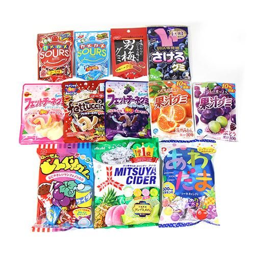 (地域限定送料無料) 12種類のグミ＆キャンディ菓子食べ比べセット（12種・計12コ）おかしのマーチ (omtma6239k) -  【公式】おかしのマーチ 袋詰専門店