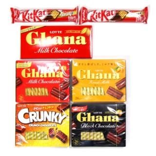 (全国送料無料) ロッテ高級チョコ各種入りセット (6種・計7個) おかしのマーチ メール便 (omtmb6535z)