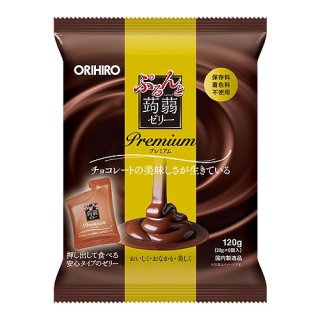 オリヒロ ぷるんと蒟蒻ゼリープレミアム チョコレート 120g(20g×6個) 24コ入り (4571157258584)