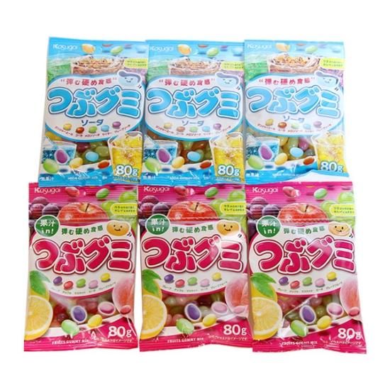 激安/新作 全国送料無料) お菓子 詰め合わせ 春日井製菓 つぶグミ 食べ比べ 菓子