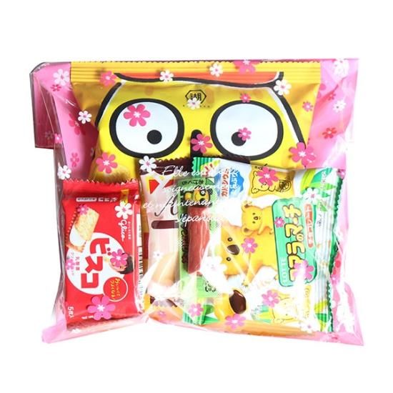 【安心発送】 花柄袋 詰め合わせ お菓子 342円 おかしのマーチ 袋詰め 菓子