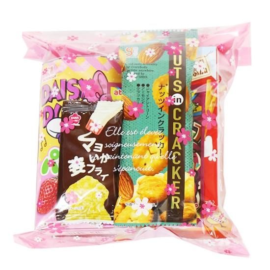 お菓子 詰め合わせ 花柄袋 570円 袋詰め おかしのマーチ お菓子 詰め合わせ 花柄袋 570円 袋詰め おかしのマーチ