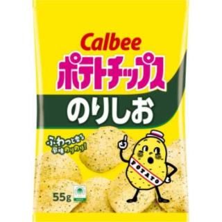 カルビー ポテトチップスのりしお 55g 16コ入り 2025/07/21発売 (4901330513764)