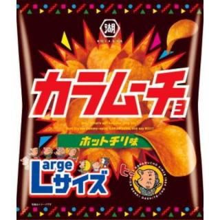 湖池屋 LARGEサイズカラムーチョチップス ホットチリ味 108g 12コ入り 2025/07/21発売 (4901335123456)