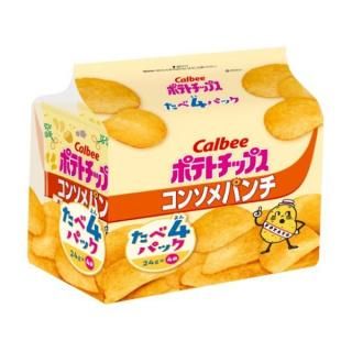 カルビー ポテトチップス コンソメパンチたべよんパック 96g 8コ入り 2025/09/01発売 (4901330524210)