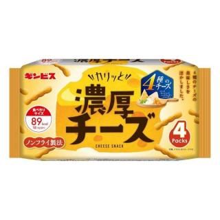 ギンビス カリッと濃厚チーズ 4パック 72g 12コ入り 2025/09/08発売 (4901588107364)