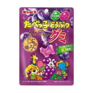 ギンビス たべっ子どうぶつグミ ぶどう味 65g 10コ入り 2025/09/29発売 (4901588131512)