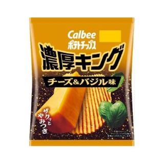カルビー ポテトチップス濃厚キングチーズ&バジル味 52g 12コ入り 2025/09/29発売 (4901330594701)
