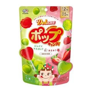 不二家 デラックスポップキャンディ 5本 48コ入り 2025/10/07発売 (4902555120126c)