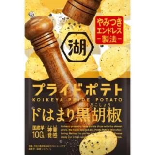 湖池屋 湖池屋プライドポテト ドはまり黒胡椒 55g 12コ入り 2025/10/06発売 (4514410179516)