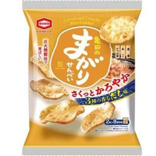亀田製菓 亀田のまがりせんべい 3種の香るだし味 16枚(2枚×8個包装) 12コ入り 2025/10/06発売 (4901313261613)