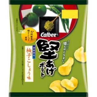 カルビー 堅あげポテト 柚子こしょう味 60g 12コ入り 2025/10/06発売 (4901330922832)