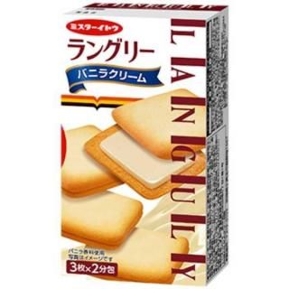 イトウ製菓 ラングリーバニラクリーム 6枚(3枚×2パック) 6コ入り 2025/09/01発売 (4901050130180)