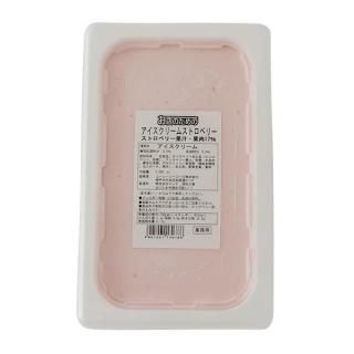 (地域限定送料無料) 業務用 お店のための アイスクリームストロベリーN 冷凍 2L  ×4コ(295325000x4k)