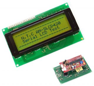 Serial LCD ブルーモジュール（4x20）