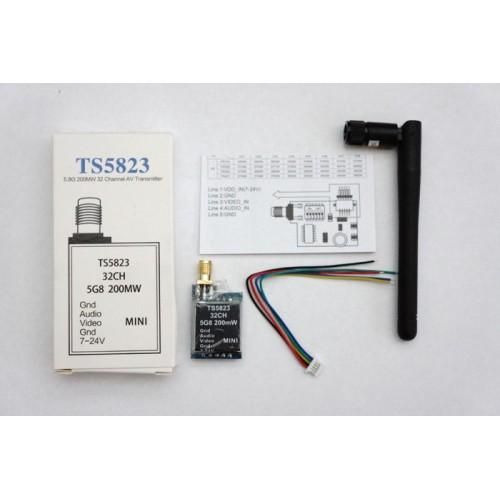 FPV 200mW 5.8Ghz ワイヤレス ビデオ トランスミッター TS5823