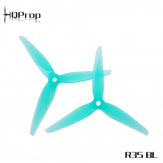 HQ Racing Prop R35 (2CW+2CCW)-Poly Carbonate(Blue)