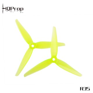 HQ Racing Prop R35 (2CW+2CCW)-Poly Carbonate(Yellow)