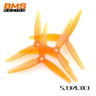 HQ BMS RACING 5.1X4.3X3 POLY CARBONATE PROPELLERS (2CW+2CCW) 