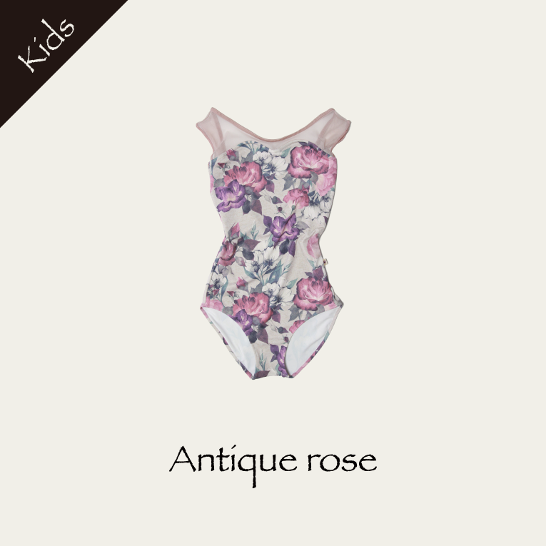 KIDS【Antique rose 】Nosleeve design - Balletwear brand unoa