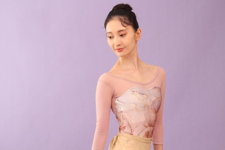 Marble stone】Sleeve design - Balletwear brand unoa Marble stone】Sleeve design - Balletwear brand unoa