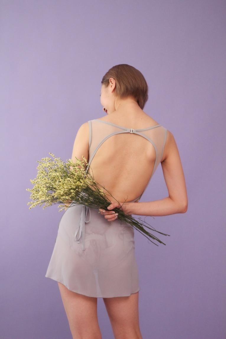 Marble stone】No sleeve design - Balletwear brand unoa