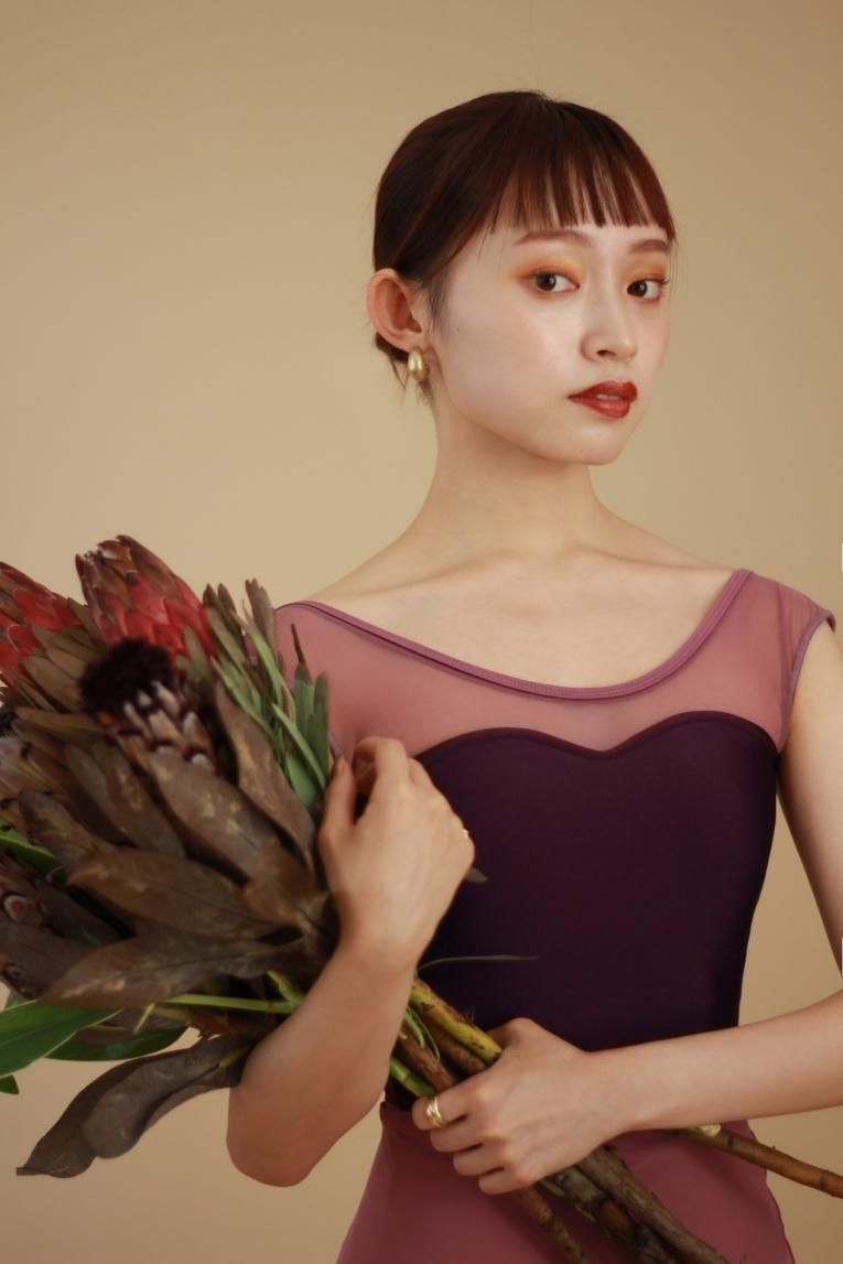 Budou】Sleeve & No sleeve design - Balletwear brand unoa Budou】Sleeve & No sleeve design - Balletwear brand unoa