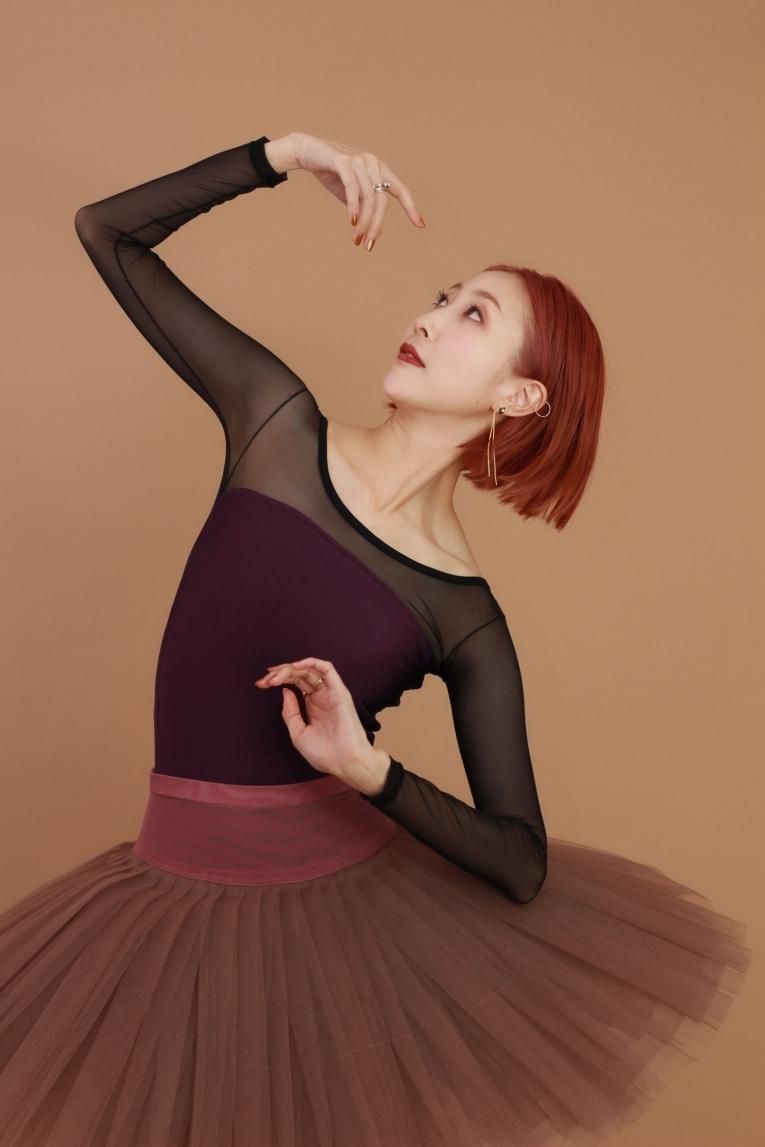 Budou】Sleeve & No sleeve design - Balletwear brand unoa Budou】Sleeve & No sleeve design - Balletwear brand unoa