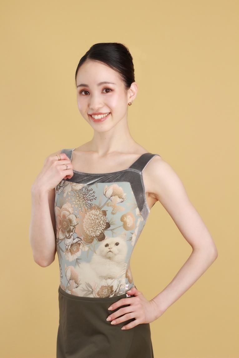 Poppied garden Blue】Pique design - Balletwear brand unoa Poppied garden Blue】Pique design - Balletwear brand unoa