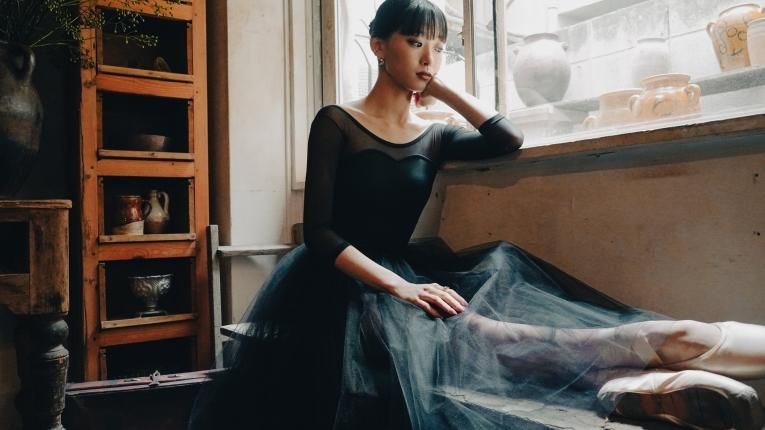 Black】Sleeve & No sleeve design - Balletwear brand unoa Black】Sleeve & No sleeve design - Balletwear brand unoa