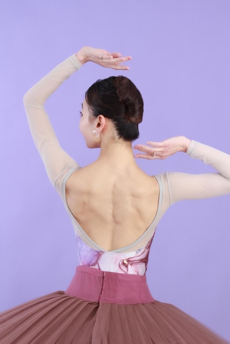 Marble stone】Sleeve & No sleeve design - Balletwear brand unoa