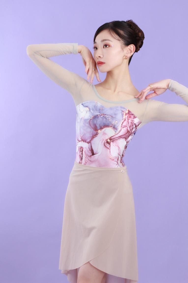 Purplish marble stone】Sleeve & No sleeve design