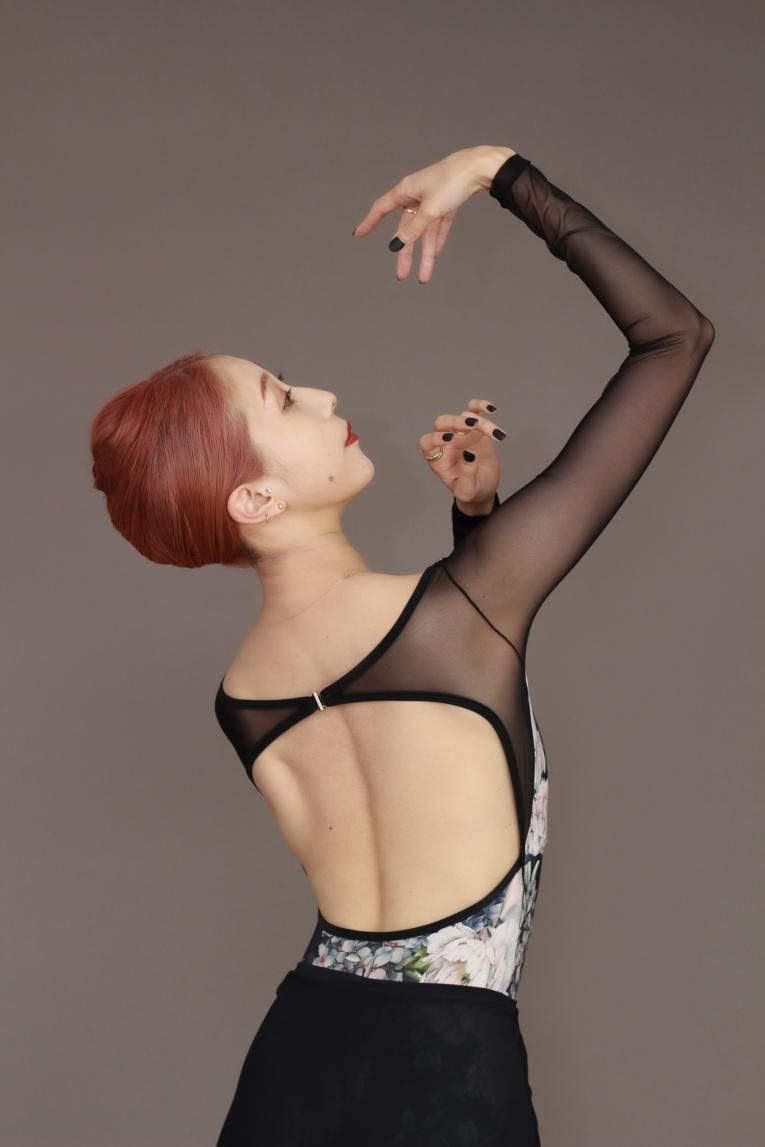 Rainy garden】Sleeve design - Balletwear brand unoa Rainy garden】Sleeve design - Balletwear brand unoa
