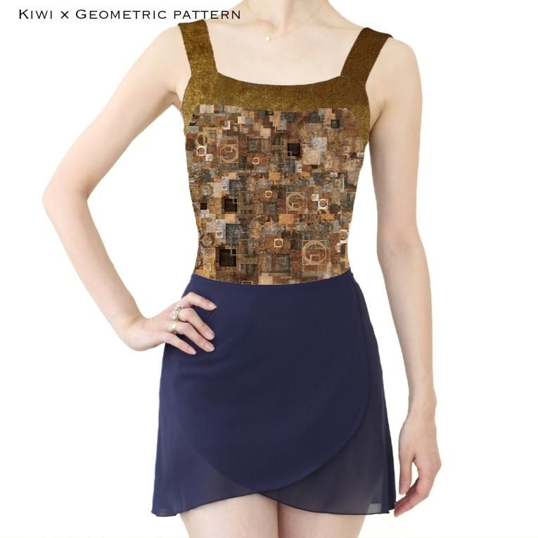 Geometric pattern】Pique design - Balletwear brand unoa