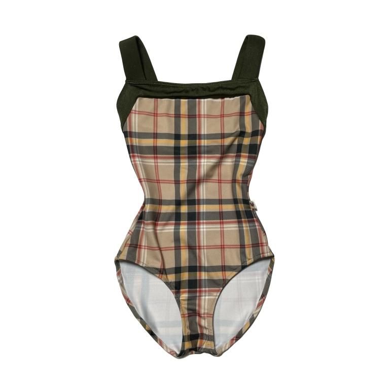 British check Ivory】Sleeve design - Balletwear brand unoa
