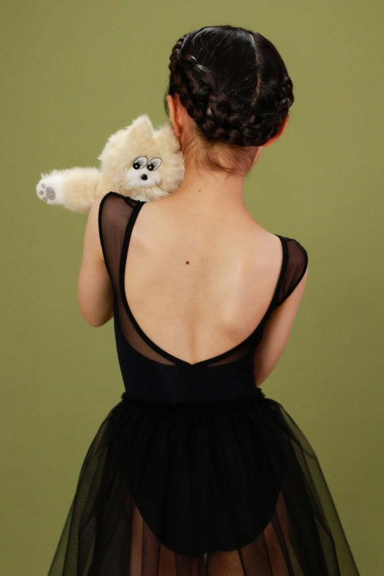 KIDS 【Black】No sleeve design - Balletwear brand unoa KIDS 【Black】No sleeve design - Balletwear brand unoa